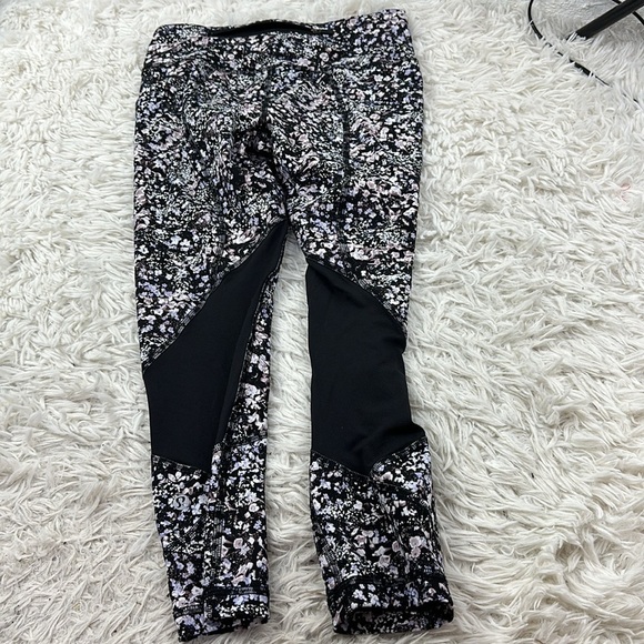 Lululemon Pace Rival Crop *22" Floral Spritz Multi / Black - Picture 5 of 6